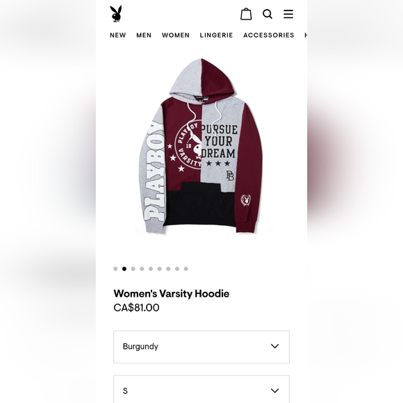 Playboy Varsity Womans Hoody Size Small - Picture 4 of 4